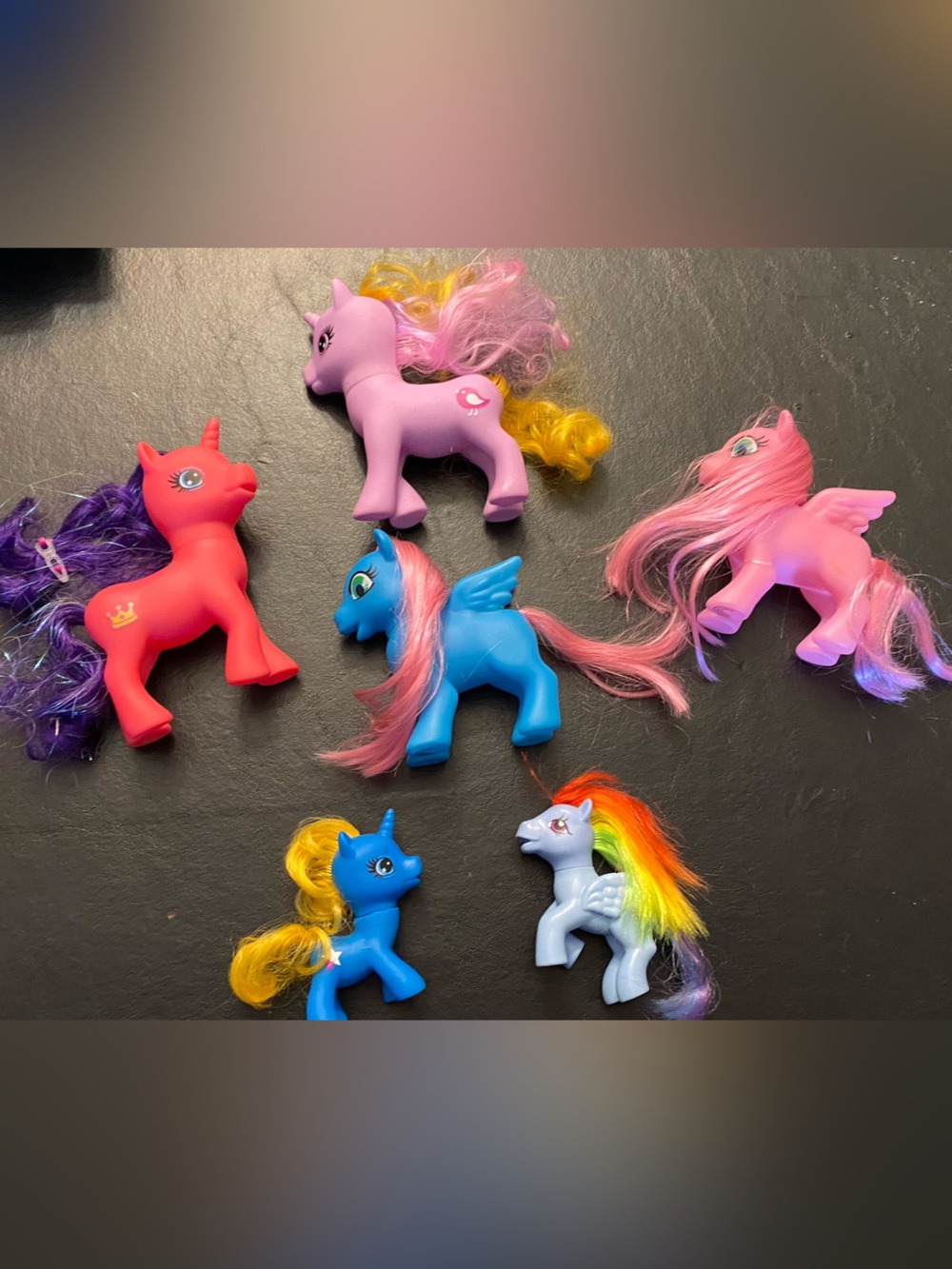 My Little Pony Assorted Pink, Purple, Blue, Red, Yellow, White Toy Ponies
